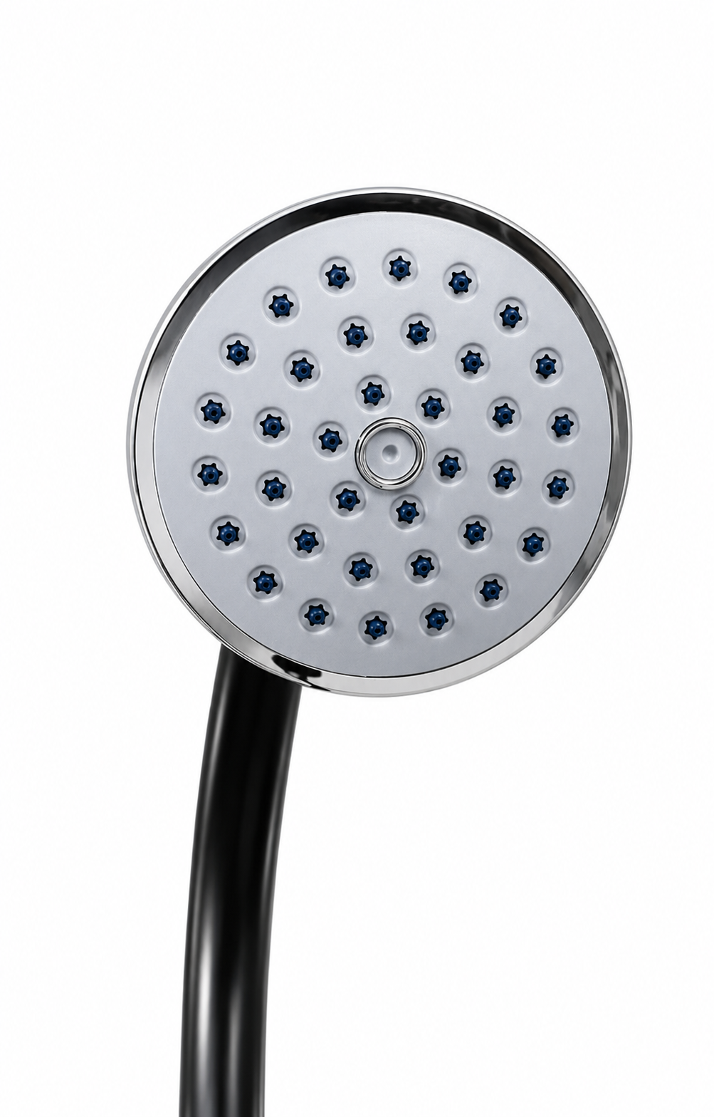 Douche solaire en acier noir