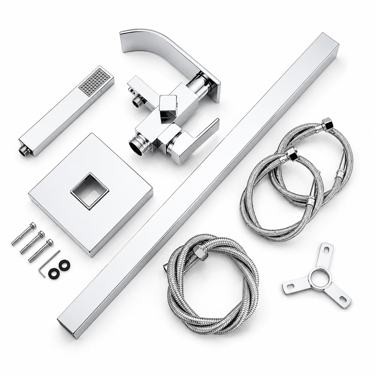 Colonne de douche baignoire Rhea chrome