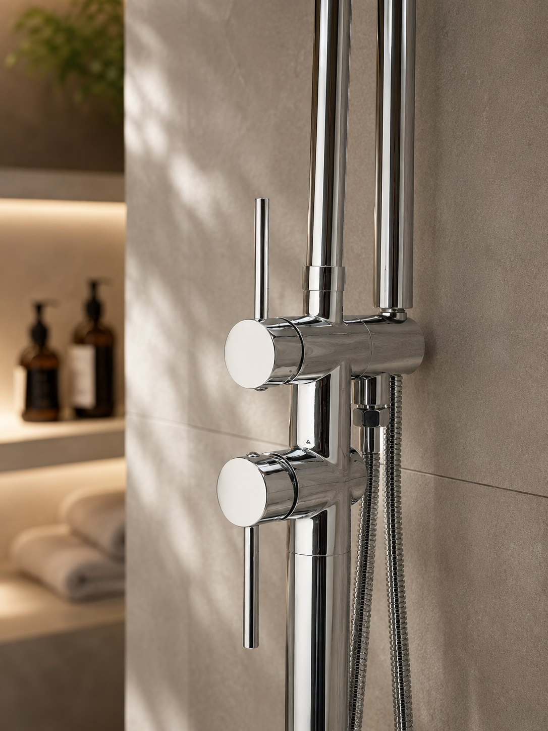 Colonne de douche baignoire Aylin Chrome