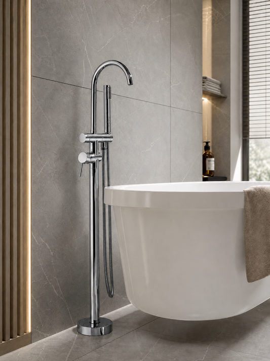 Colonne de douche baignoire Aylin Chrome