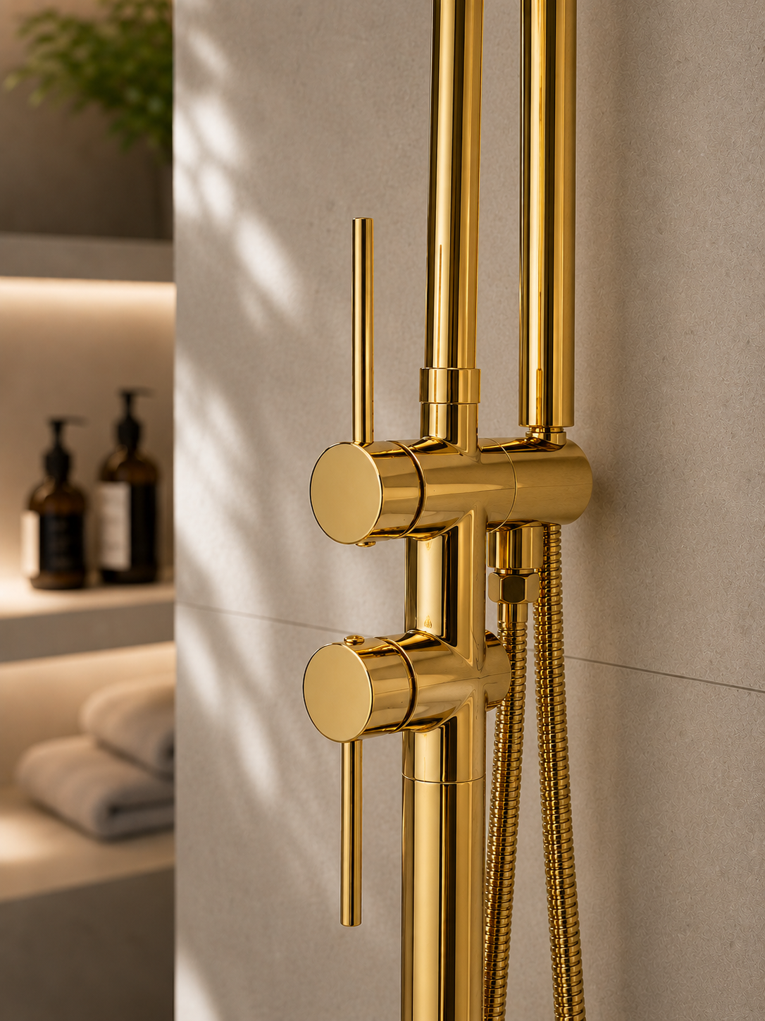 Colonne de douche baignoire Aylin or