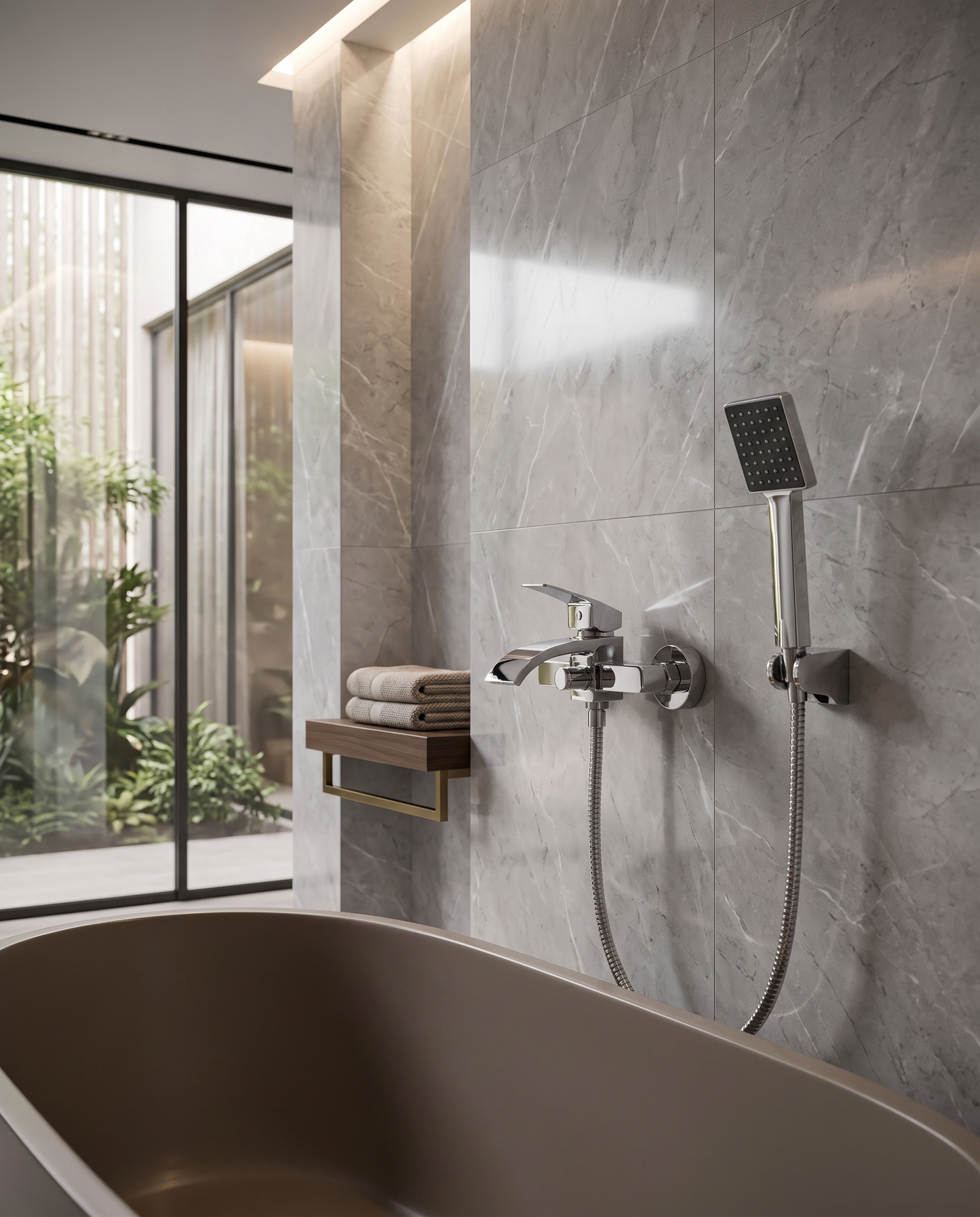 Colonne de douche baignoire Sami chrome