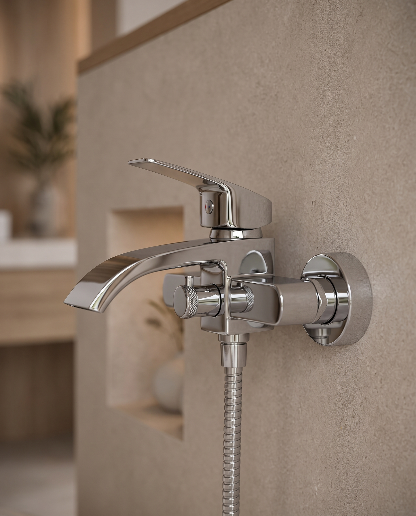 Colonne de douche baignoire Sami chrome