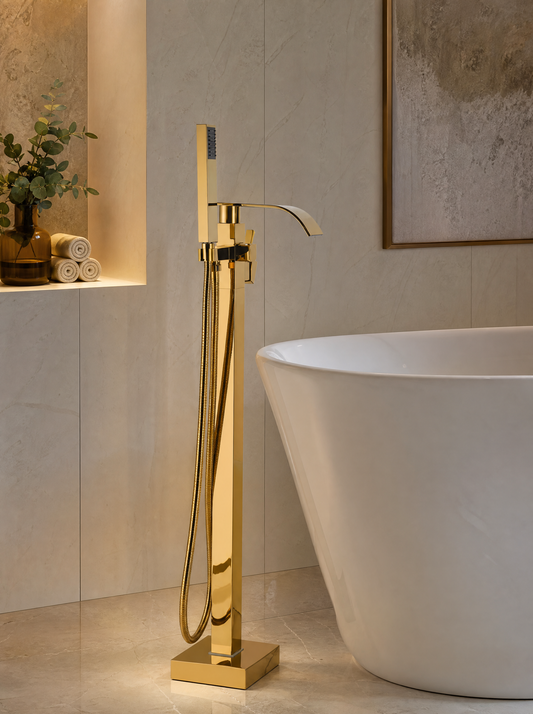 Colonne de douche baignoire Rhea or