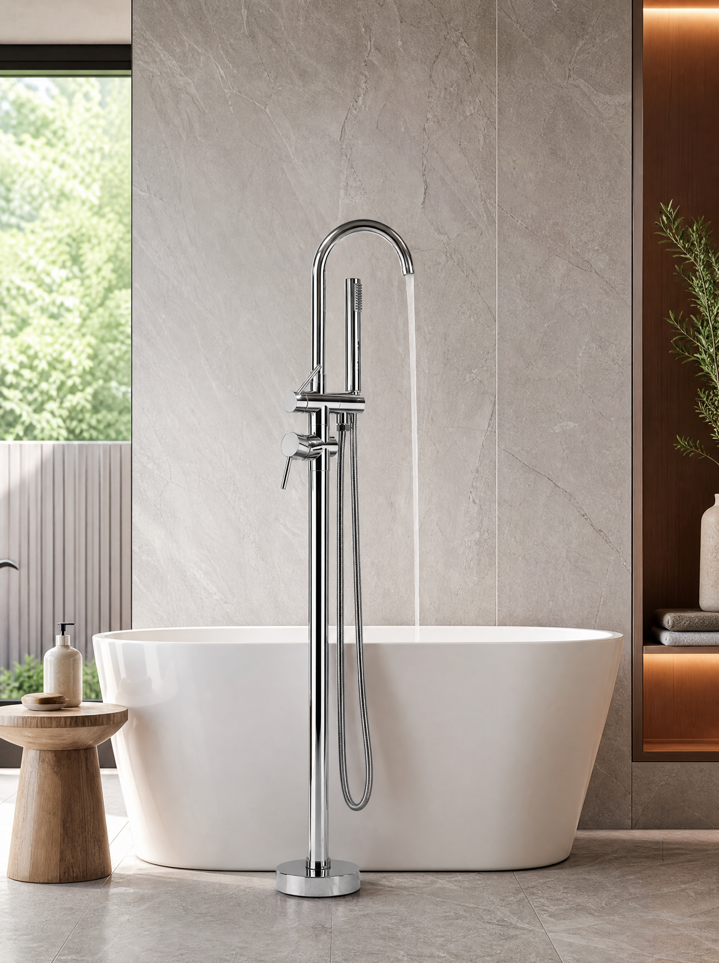 Colonne de douche baignoire Aylin Chrome