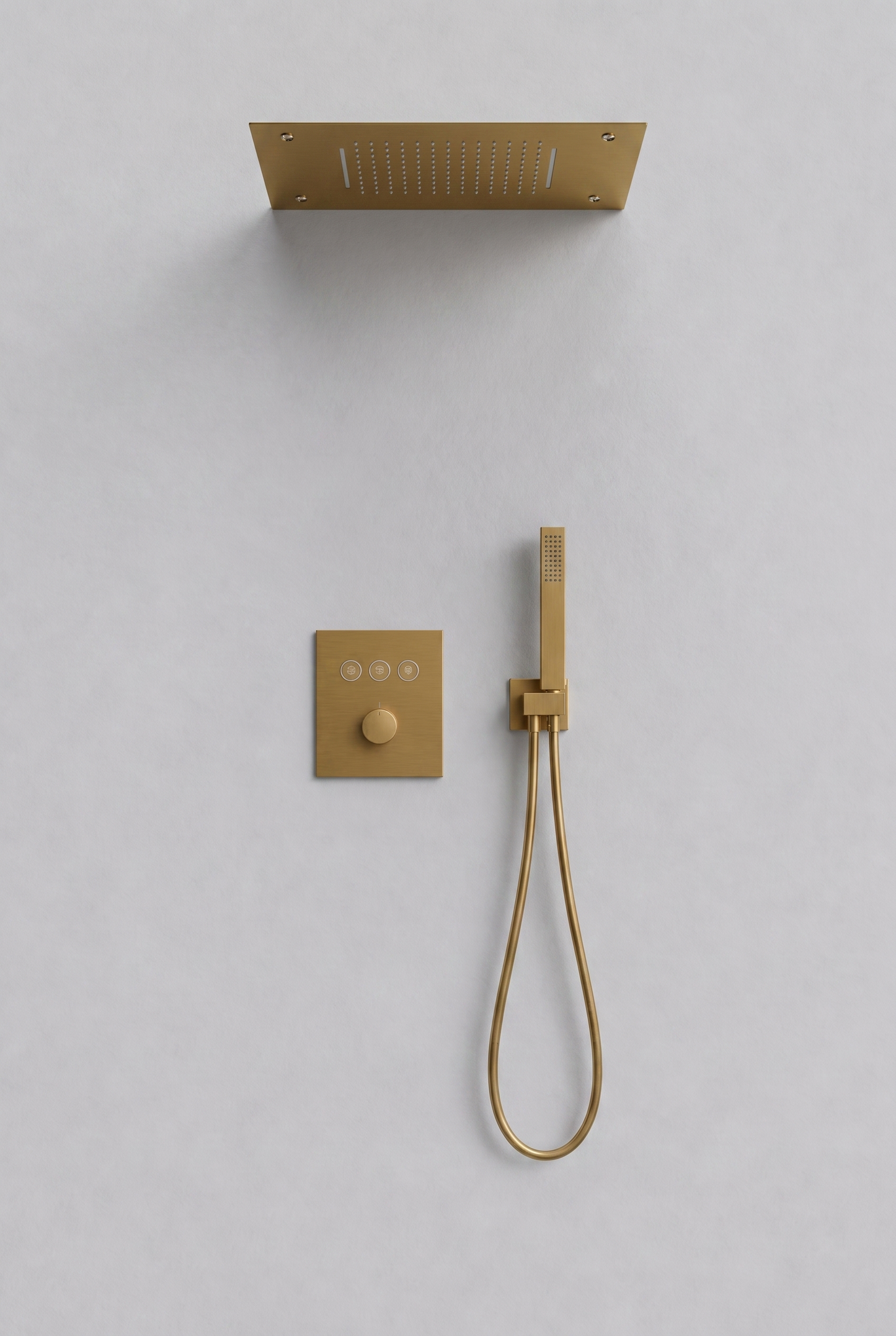 Colonne de douche Thermostatique Encastrée Or