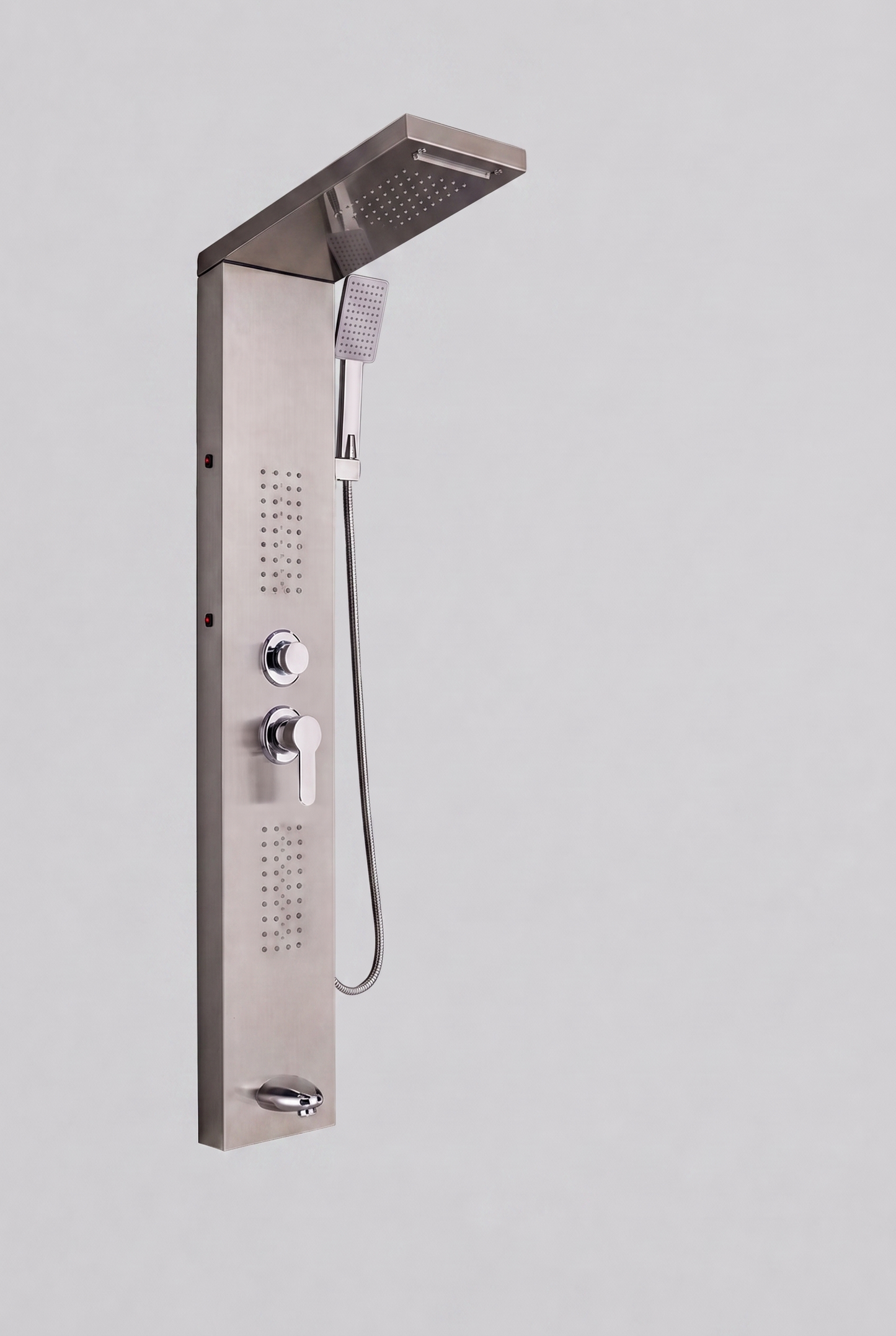 Colonne de douche hydromassante Rumi Chrome brossé
